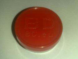 New red lids introduced on all vials with BD.eu stamped on them.